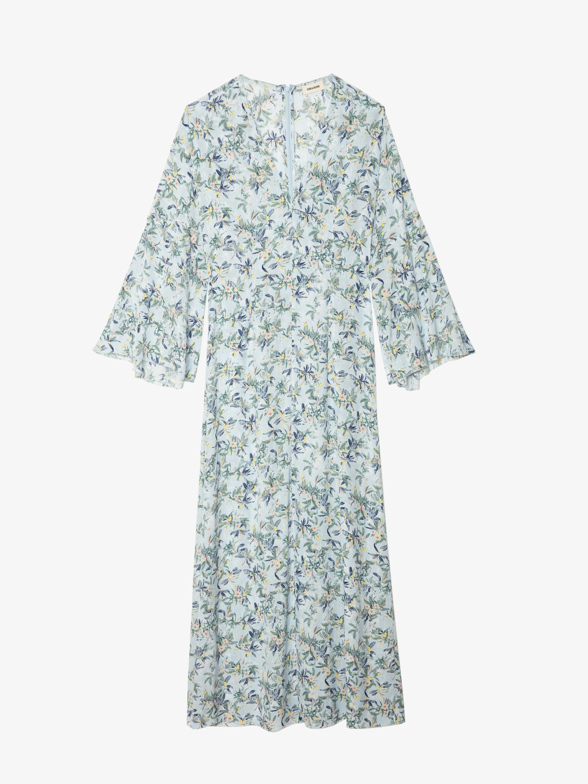 Rasato Dress  - Long printed viscose dress, long sleeves.